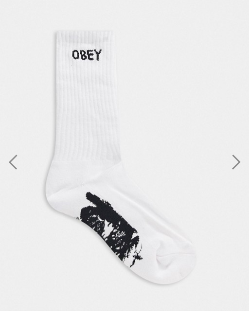 фото Носки obey buzz socks white