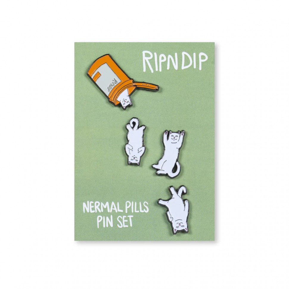 Значок RIPNDIP Nermal Pills Pin Pack Multi 2022 2000000673585