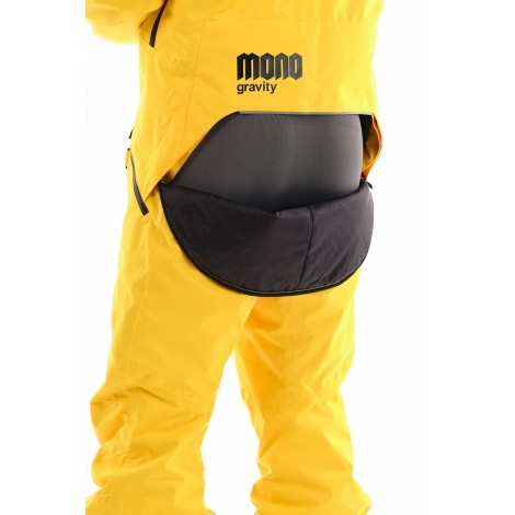 Комбинезон для сноуборда мужской DRAGONFLY Gravity Mono Man Yellow Black 2021, фото 6