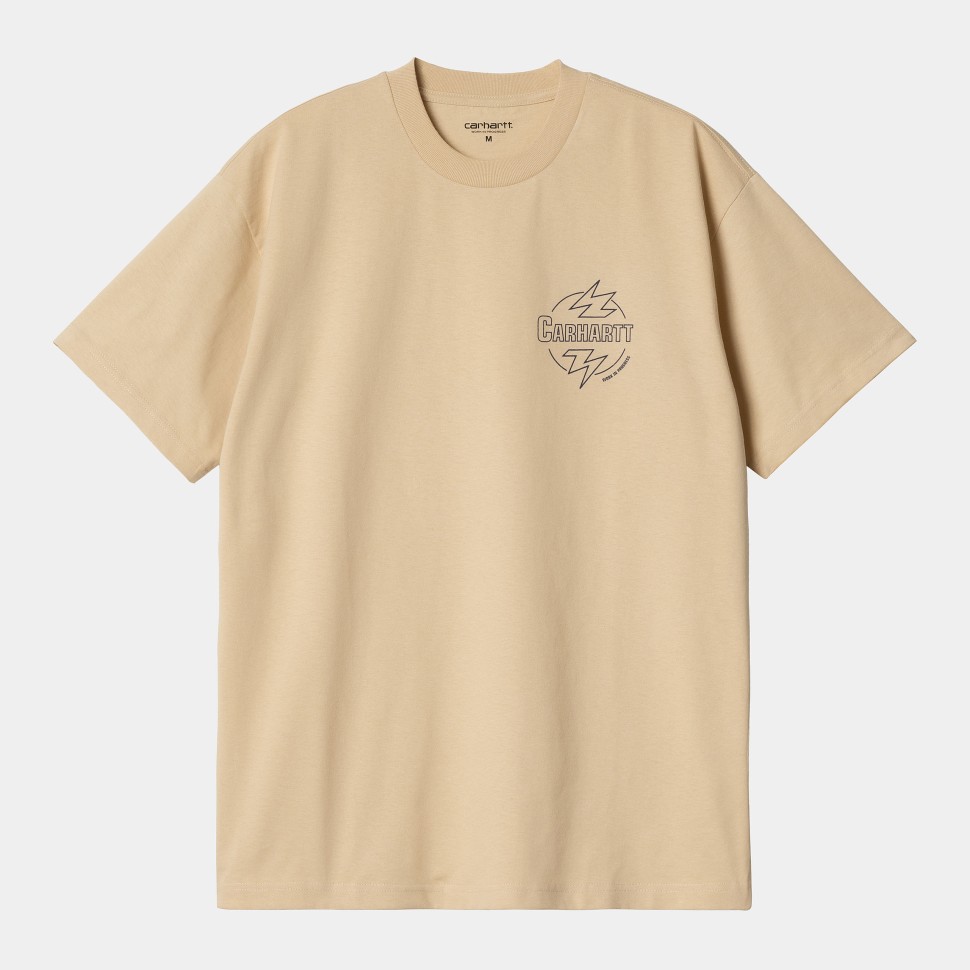 Футболка CARHARTT WIP S/S Blaze T-Shirt SS24 Cornsilk / Air Force Blue