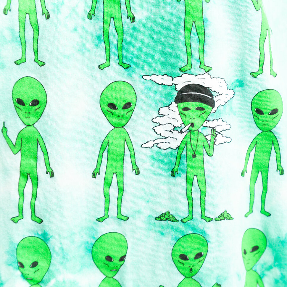 фото Футболка ripndip stoned again tee green acid wash 2021