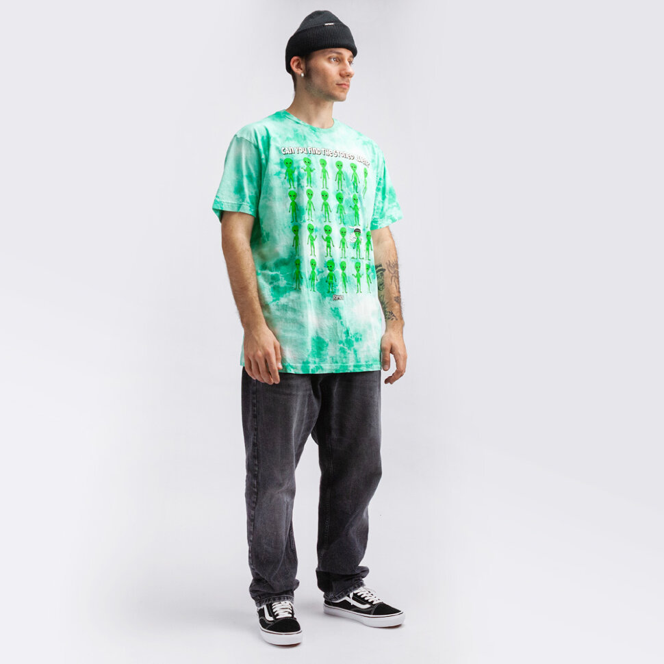 фото Футболка ripndip stoned again tee green acid wash 2021