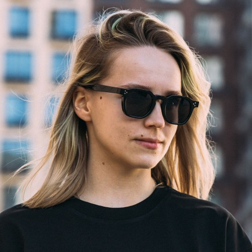 Очки солнцезащитные АНТИСТАТИКА Обсидиа FW25 Черный Глянец, фото 2