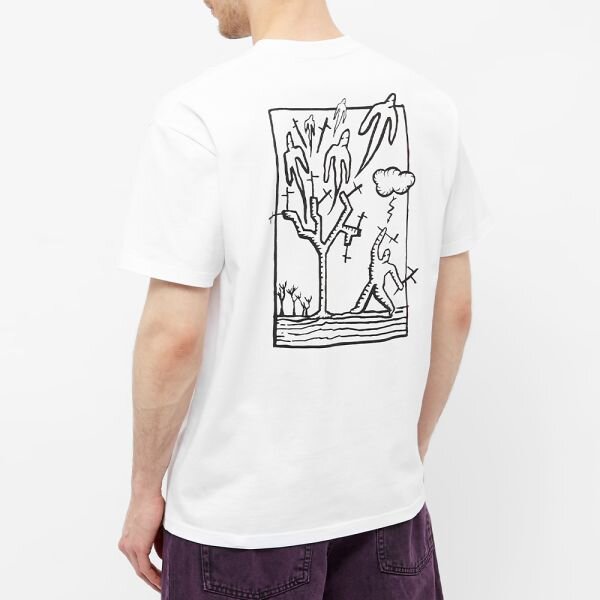 Футболка POLAR SKATE Co. Heaven Tee White 2022 фото 2