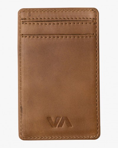 Кошелек RVCA Clean Card Wallet Tan 2020, фото 2
