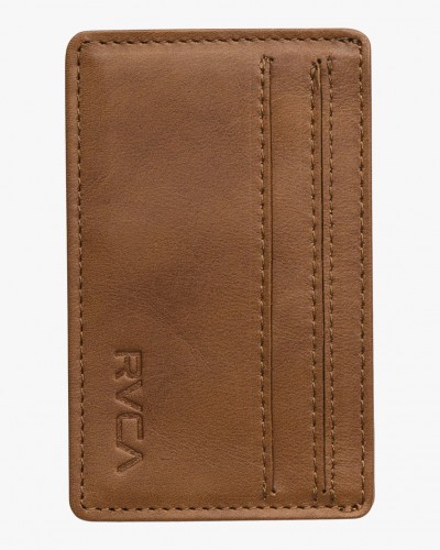Кошелек RVCA Clean Card Wallet Tan 2020, фото 1