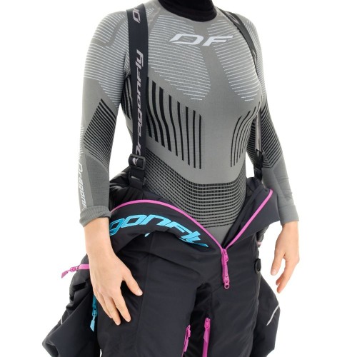 Комбинезон горнолыжный женский DRAGONFLY Gravity Premium Black - Pink 2024, фото 6
