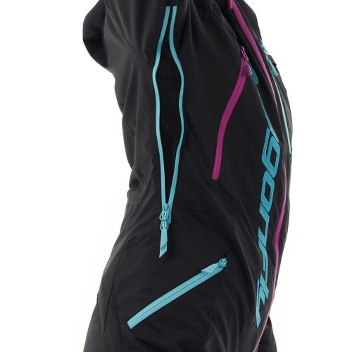 Комбинезон горнолыжный женский DRAGONFLY Gravity Premium Black - Pink 2024, фото 11