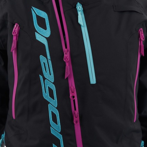 Комбинезон горнолыжный женский DRAGONFLY Gravity Premium Black - Pink 2024, фото 8