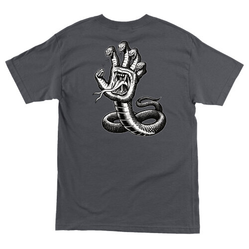 Футболка SANTA CRUZ Hissing Hand Regular S/S T-Shirt Charcoal 2020, фото 2