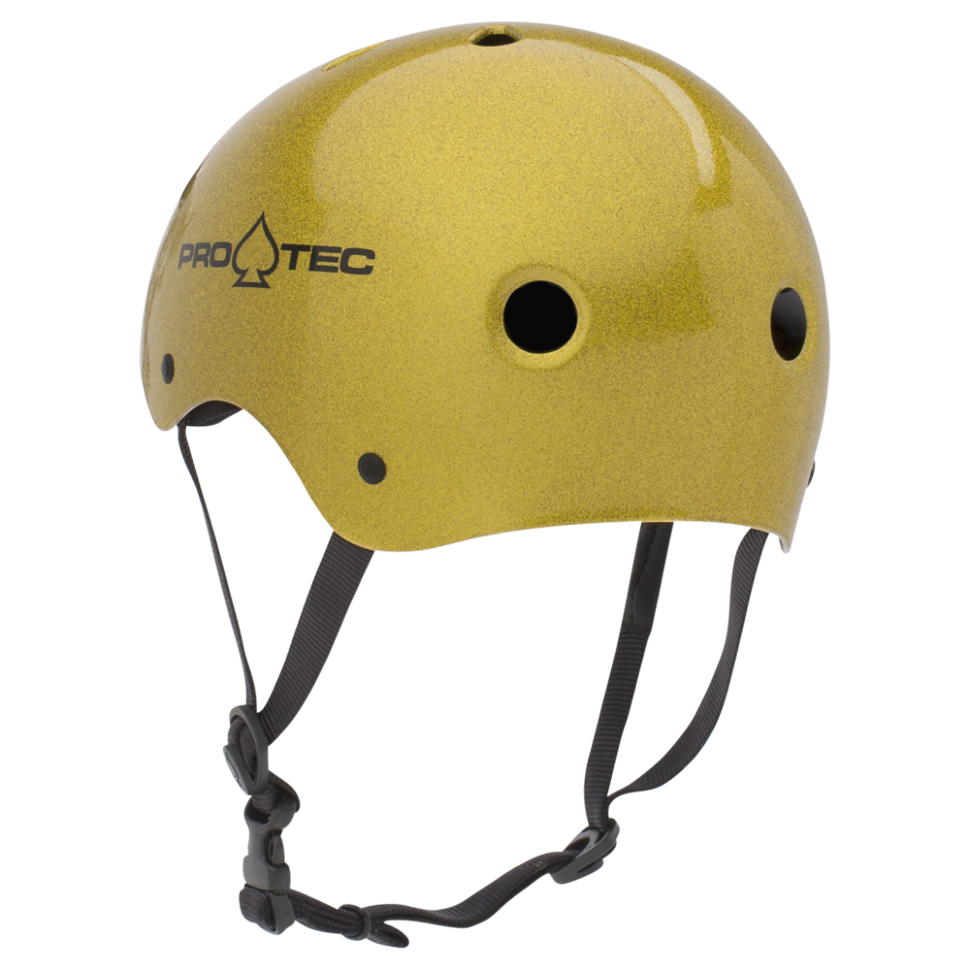 Шлем для скейтборда PRO TEC Classic Skate Gold Flake 0085955145945, размер L, цвет желтый - фото 2