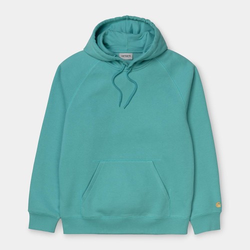 Худи CARHARTT WIP Hooded Chase Sweatshirt Frosted Turquoise/Gold 2020, фото 2