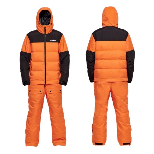 Комбинезон горнолыжный ONESKEE Puffer Flame Orange 2024, фото 1