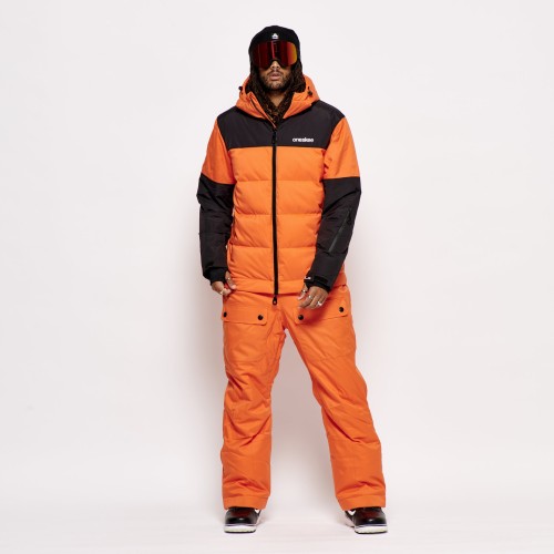 Комбинезон горнолыжный ONESKEE Puffer Flame Orange 2024, фото 2