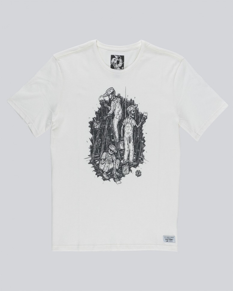 

Футболка мужская ELEMENT Night Shift Ss Off White, Белый, Night Shift Ss