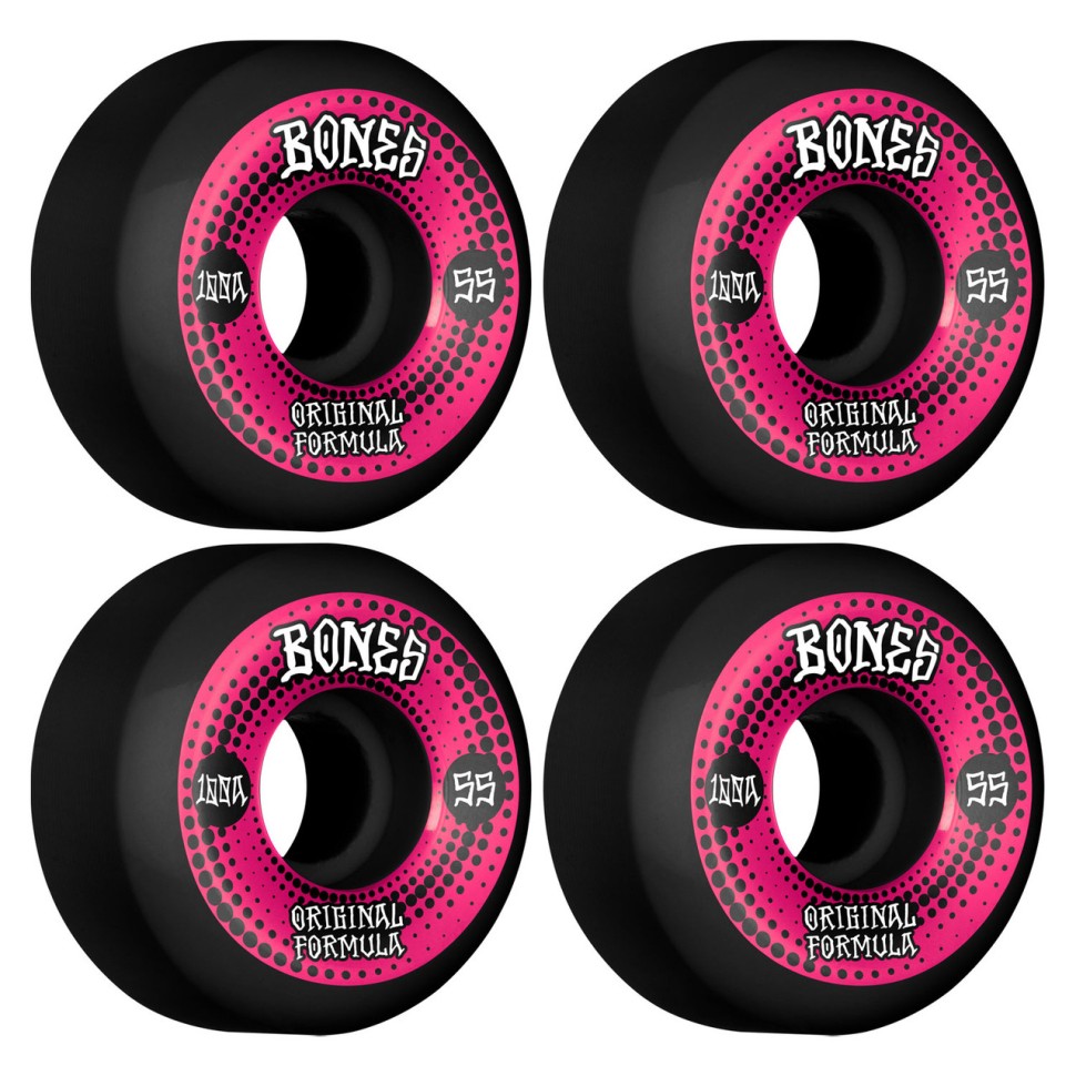 Колеса для скейтборда BONES Originals V5 Sidecut Og Formula Black 842357181151 - фото 1