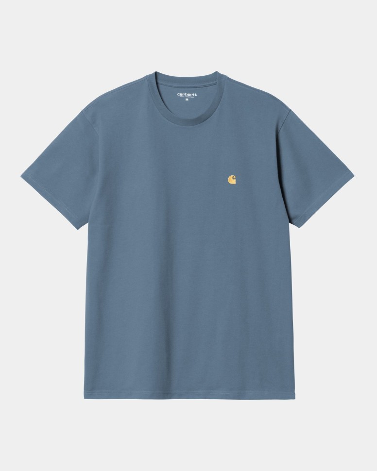 Футболка CARHARTT WIP S/S Chase T-Shirt FW25 Positano / Gold