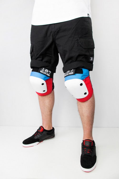 Комплект защиты 187 KILLER PADS Combo Pack Red White Blue, фото 3