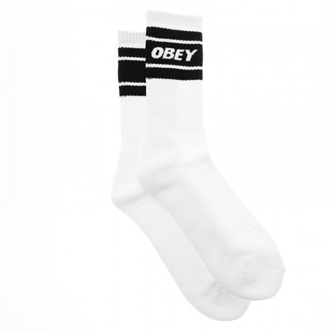  OBEY Cooper Ii Socks White / Black 2022
