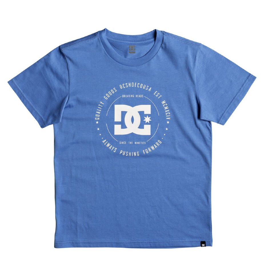 

Футболка для мальчиков-подростков DC SHOES Rebuilt 2 Ss Bo B Campanula/ Snow White, Синий