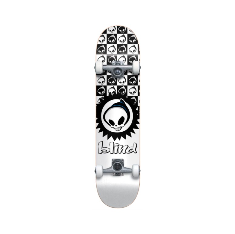 Комплект скейтборд BLIND Checkered Reaper Yth Fp Soft S White 7.375 дюйм 2022 194521072629