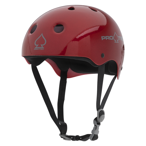 Шлем для скейтборда PRO TEC Classic Skate Red Metal Flake, фото 1