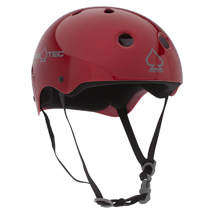 Шлем для скейтборда PRO TEC Classic Skate Red Metal Flake, фото 4