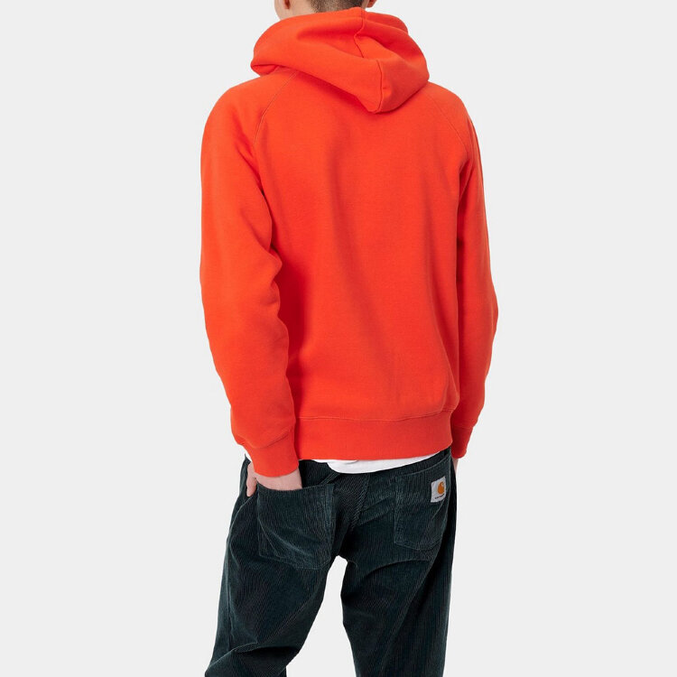 Худи CARHARTT WIP Hooded Chase Sweatshirt Safety Orange/Gold 2020, фото 3