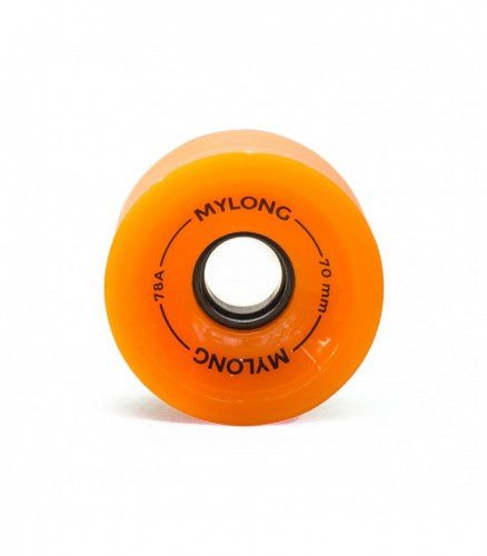 Колеса для лонгборда MYLONG 70x51 Оранжевые 70 mm, фото 1