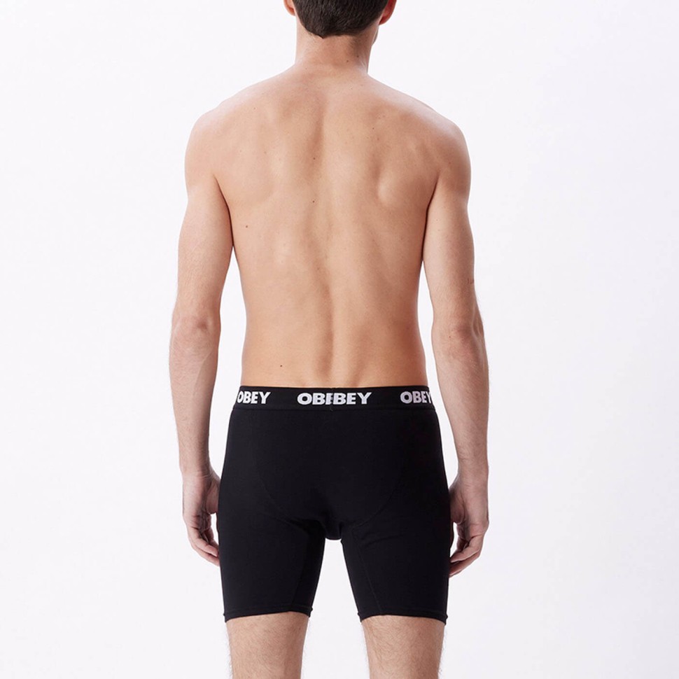 Трусы OBEY Established Work 2 Pack Boxers Black фото 4