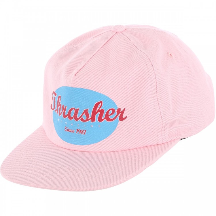 Шестипанельная кепка THRASHER Oval Snapback PINK 2020, фото 1