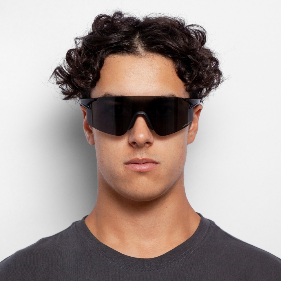 Очки солнцезащитные WHITELAB Visor FW25 Black/Black фото 2
