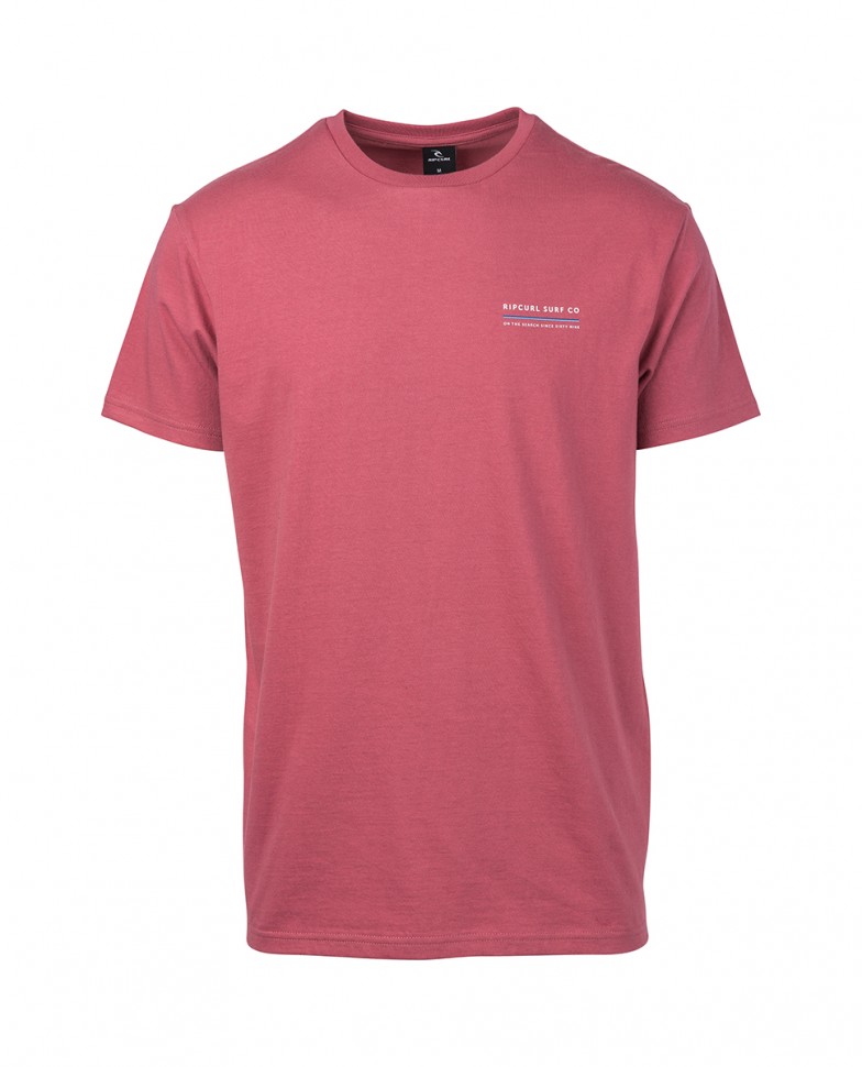 

Футболка RIP CURL Rainbow Sign Ss Tee Light Red, Розовый