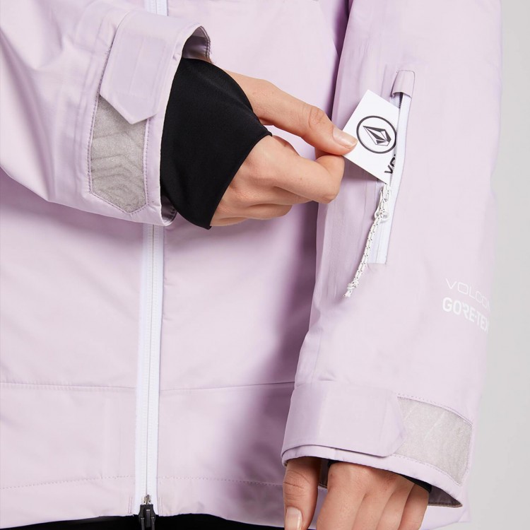 Куртка для сноуборда женская VOLCOM Nya Tds Gore-Tex Jacket Violet Ice, фото 4