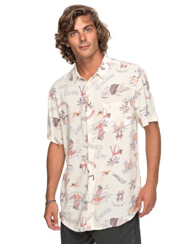 Рубашка мужская QUIKSILVER Alohastripclub M Birch Aloha Strip Club, фото 1