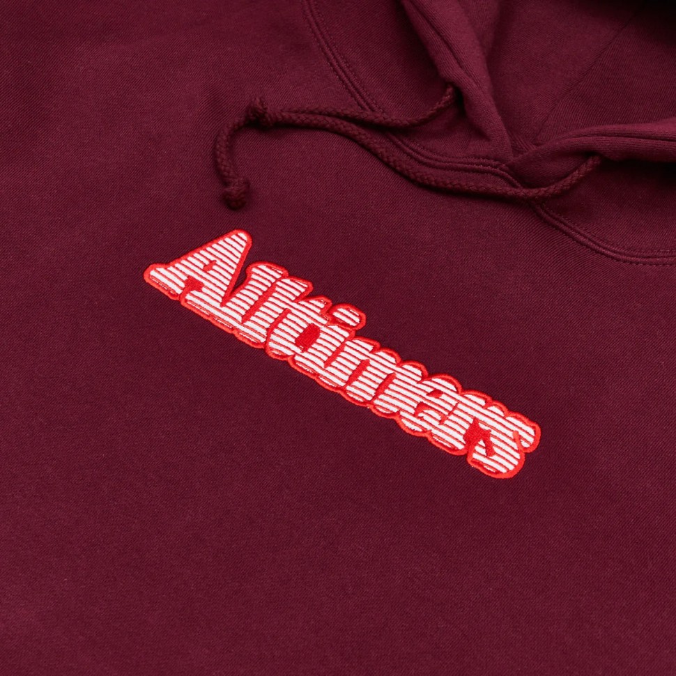 Толстовка с капюшоном ALLTIMERS Lined Broadway Embroidered Hoodie Maroon 2022 фото 2