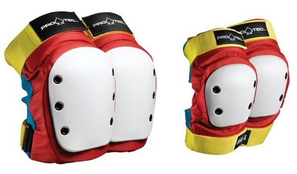 

Комлект защиты для скейтборда PRO-TEC Street Knee/Elbow Pad Retro 2020, Белый;синий;красный;желтый