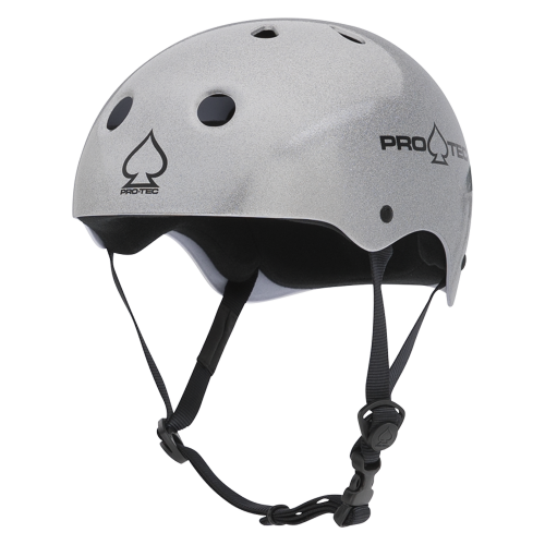 Шлем для скейтборда PRO TEC Classic Skate Silver Flake, фото 1