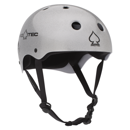Шлем для скейтборда PRO TEC Classic Skate Silver Flake, фото 4