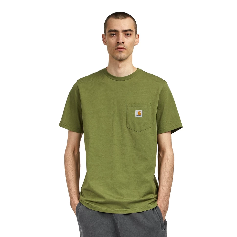 Футболка CARHARTT WIP S/S Pocket T-Shirt Kiwi 2023 4064958485926, размер S - фото 1