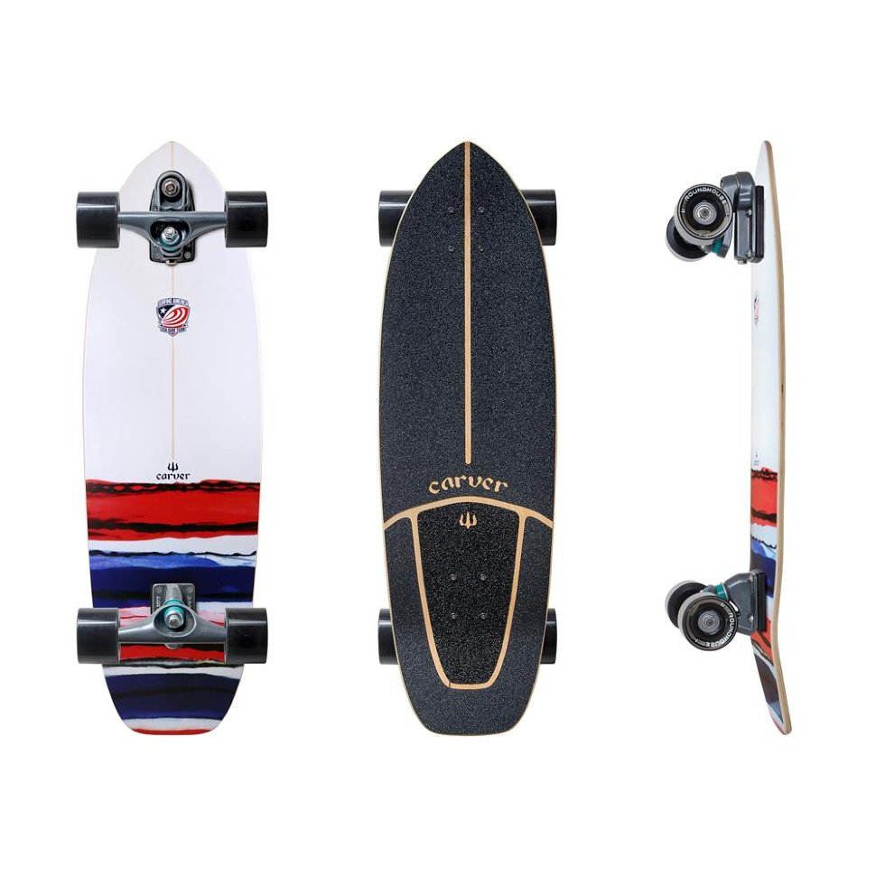 

Комплект лонгборд CARVER Usa Resin С7, Черный;белый