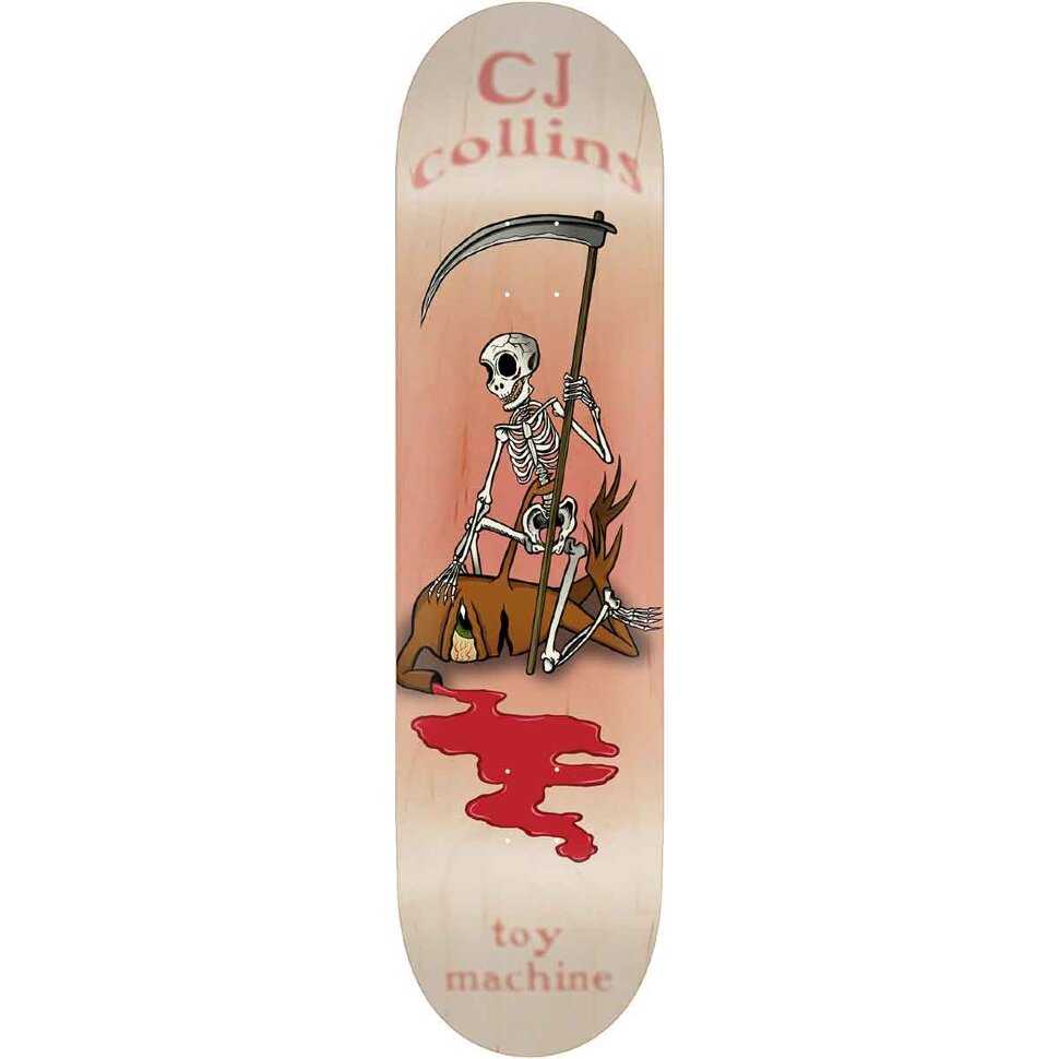 Дека для скейтборда TOY MACHINE Collins Reaper Skeleton 8.25 дюймов 2021 827059070385 - фото 1