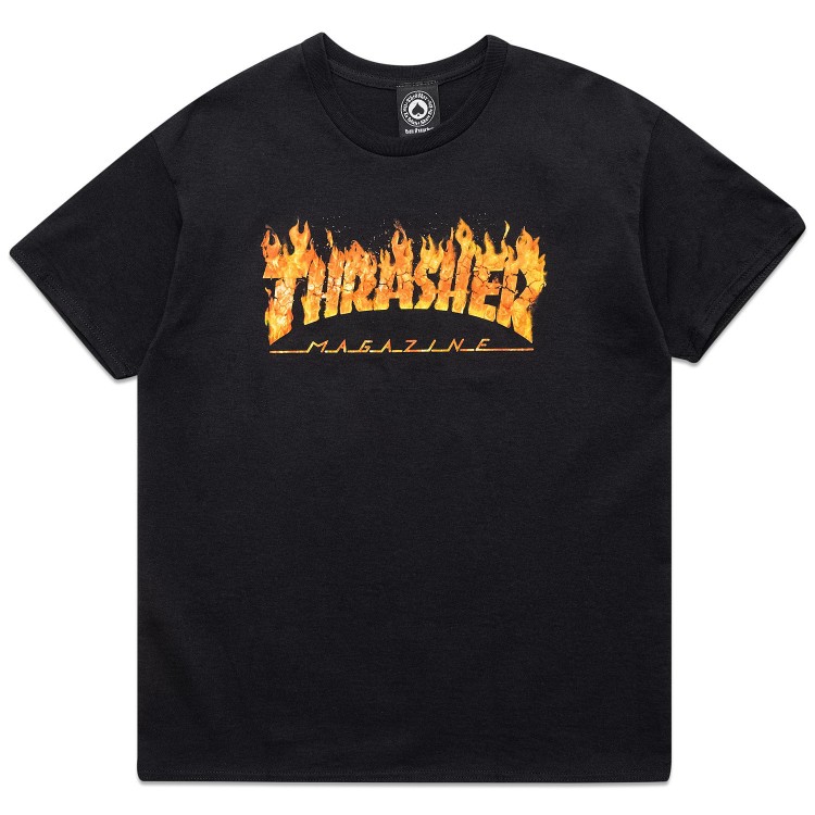 Футболка THRASHER Inferno T-Shirt Black, фото 1