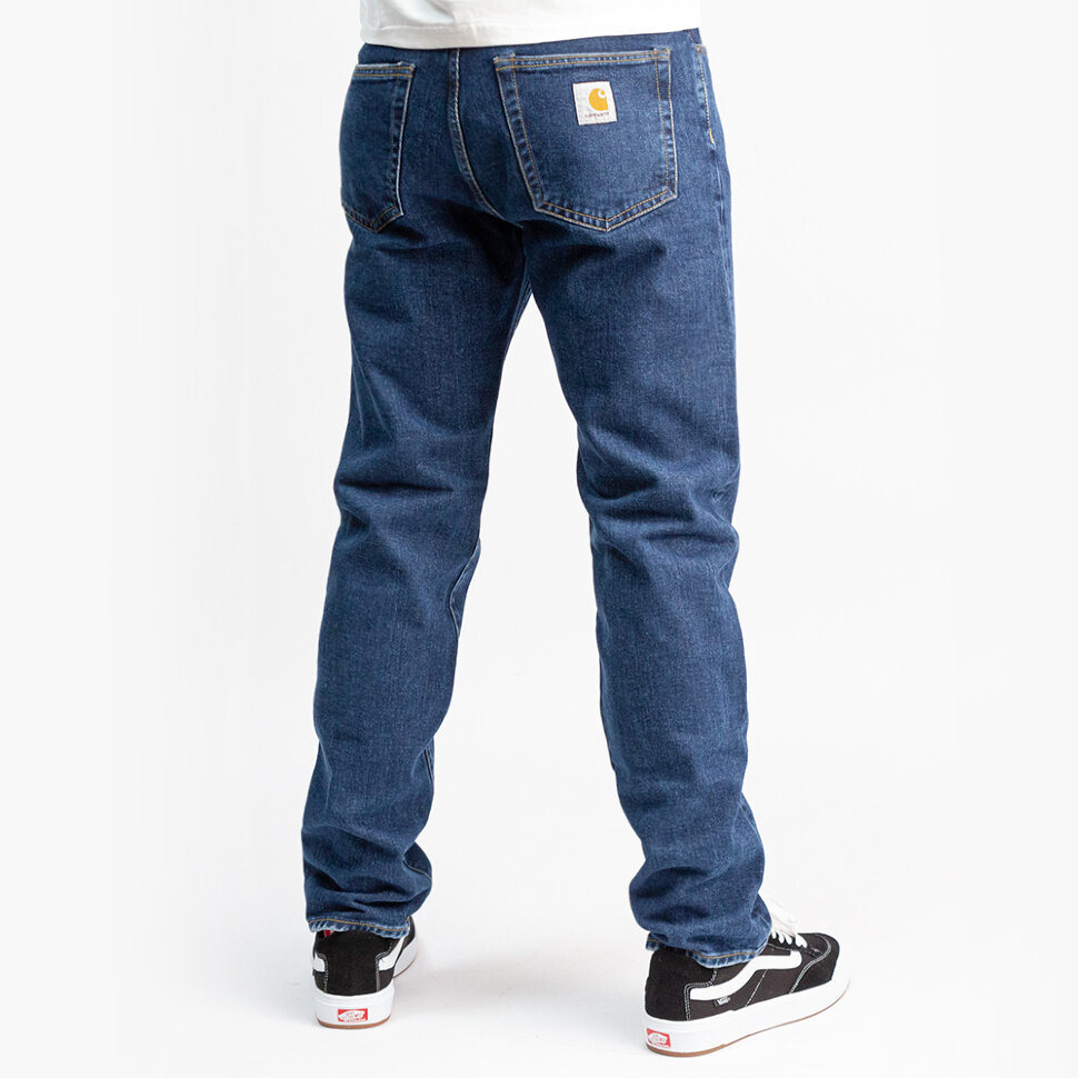 фото Джинсы carhartt wip pontiac pant blue (stone washed) 2021