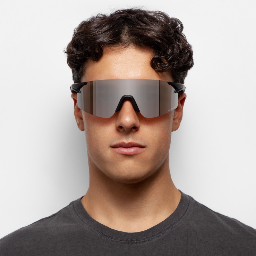 Очки солнцезащитные WHITELAB Visor FW25 Black/Silver фото 2