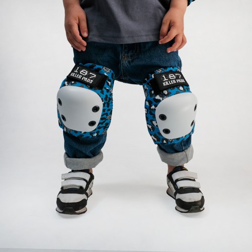 Комплект защиты для скейтборда детский 187 KILLER PADS Six PackStab Blue 2022, фото 3