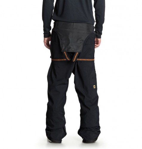 Штаны для сноуборда мужские на лямках DC SHOES Platoon Bib M Black, фото 6