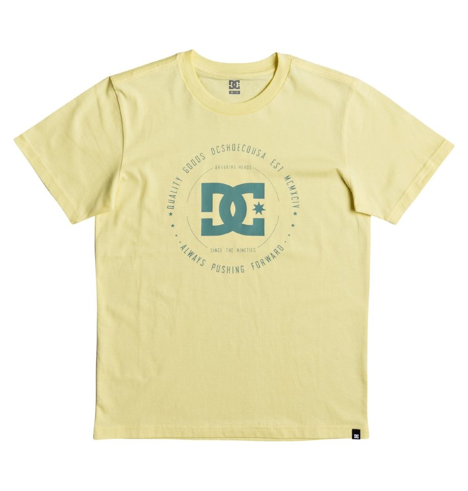 

Футболка для мальчиков-подростков DC SHOES Rebuilt 2 Ss Bo B Lemon Meringue/ Deep Sea, Желтый