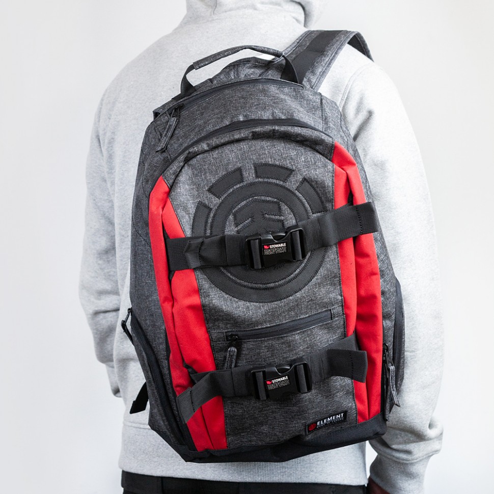 

Рюкзак ELEMENT Mohave Bpk B Charcoal Heather 2020, Красный;серый