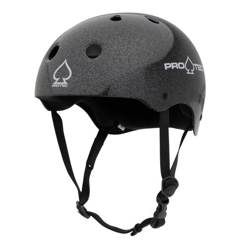Шлем для скейтборда PRO TEC Classic Skate Black Metal Flake, фото 1